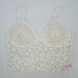 true by Rue 21 Lace Bralette Crop Top S Angel Fairy Y2K Boho Vaca Resort